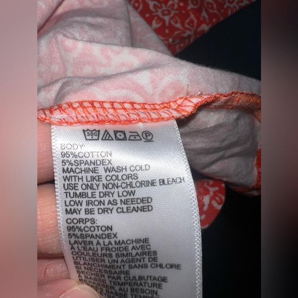 Ecote for URBAN outfitters orange & white Printed Mini Dress Size Medium EUC - Picture 6 of 7